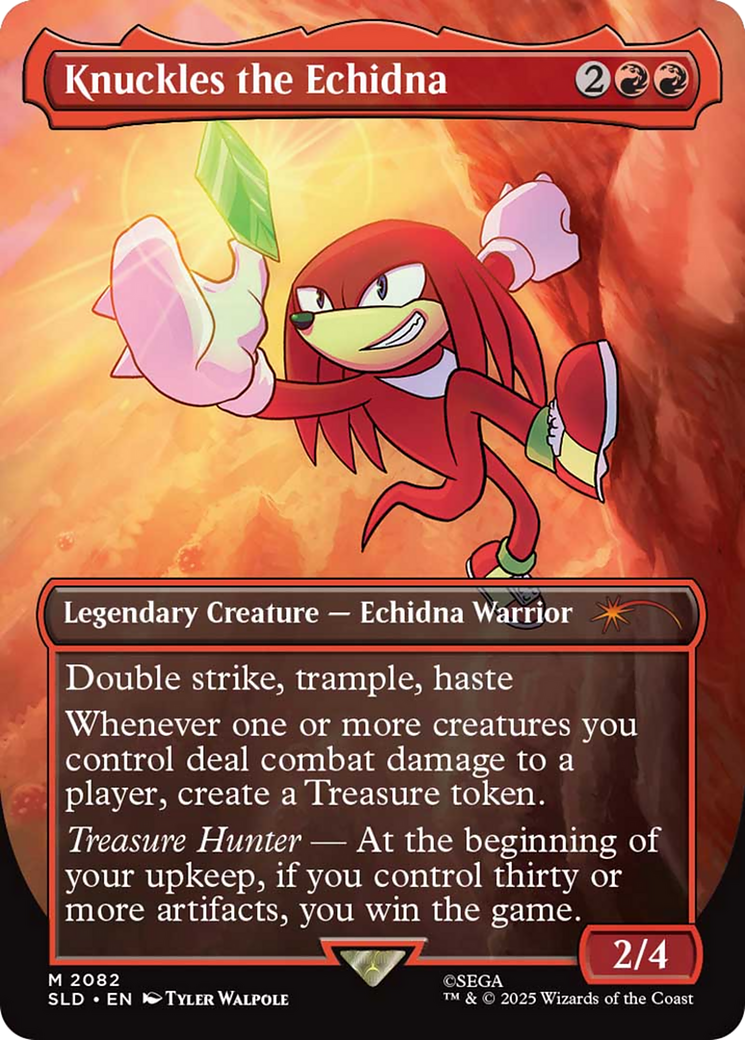 Knuckles the Echidna (Rainbow Foil) [Secret Lair Drop Series] | Card Merchant Takapuna