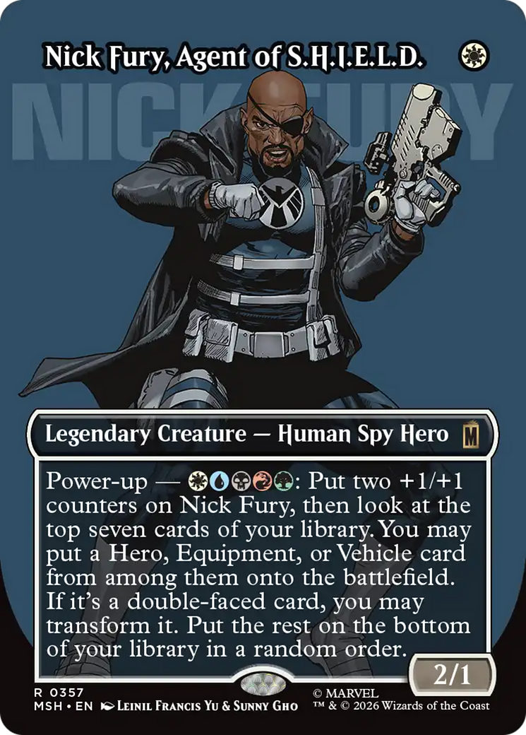 Nick Fury, Agent of S.H.I.E.L.D. (Borderless) (0357) [Marvel Super Heroes] | Card Merchant Takapuna