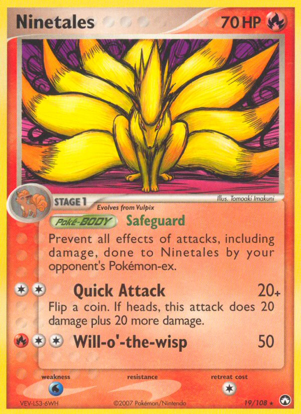 Ninetales (19/108) [EX: Power Keepers] | Card Merchant Takapuna