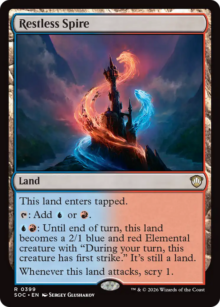 Restless Spire [Secrets of Strixhaven Commander] | Card Merchant Takapuna