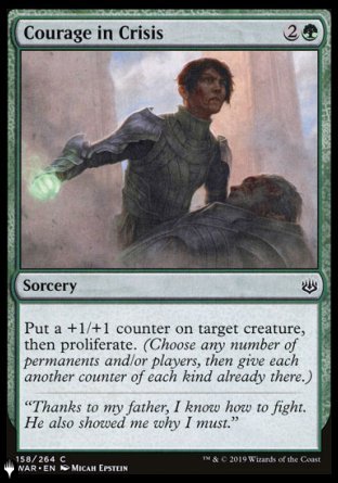 Courage in Crisis [The List] | Card Merchant Takapuna