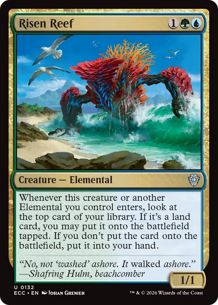 Risen Reef [Lorwyn Eclipsed Commander] | Card Merchant Takapuna