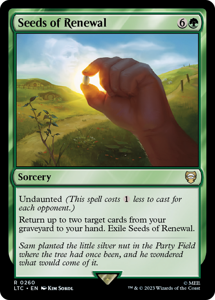 Seeds of Renewal [The Lord of the Rings: Tales of Middle-Earth Commander] | Card Merchant Takapuna