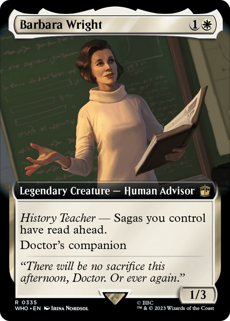 Barbara Wright (Extended Art) [Doctor Who] | Card Merchant Takapuna