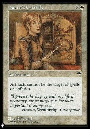 Hanna's Custody [The List] | Card Merchant Takapuna