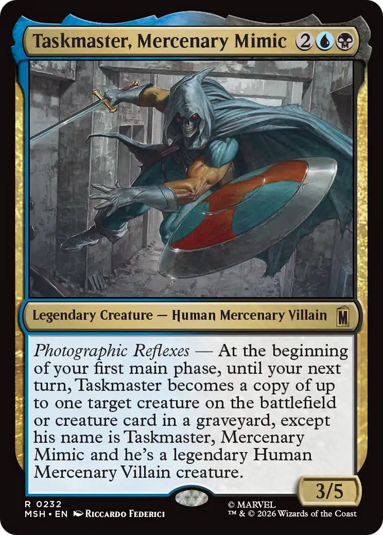 Taskmaster, Mercenary Mimic [Marvel Super Heroes] | Card Merchant Takapuna