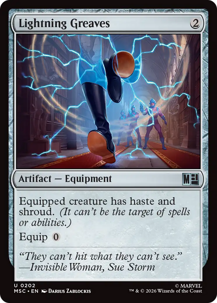 Lightning Greaves [Marvel Super Heroes Commander] | Card Merchant Takapuna