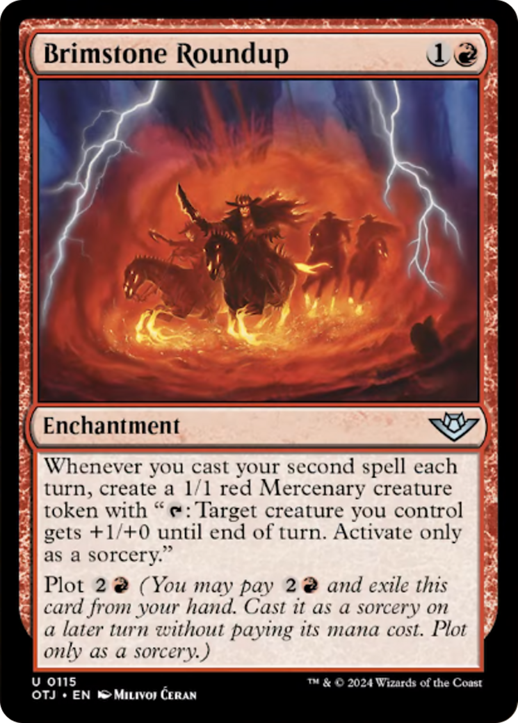 Brimstone Roundup [Outlaws of Thunder Junction] | Card Merchant Takapuna