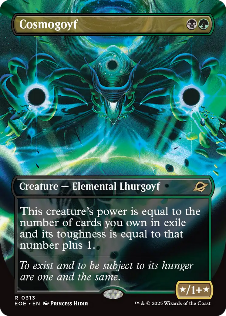 Cosmogoyf (Borderless) [Edge of Eternities] | Card Merchant Takapuna
