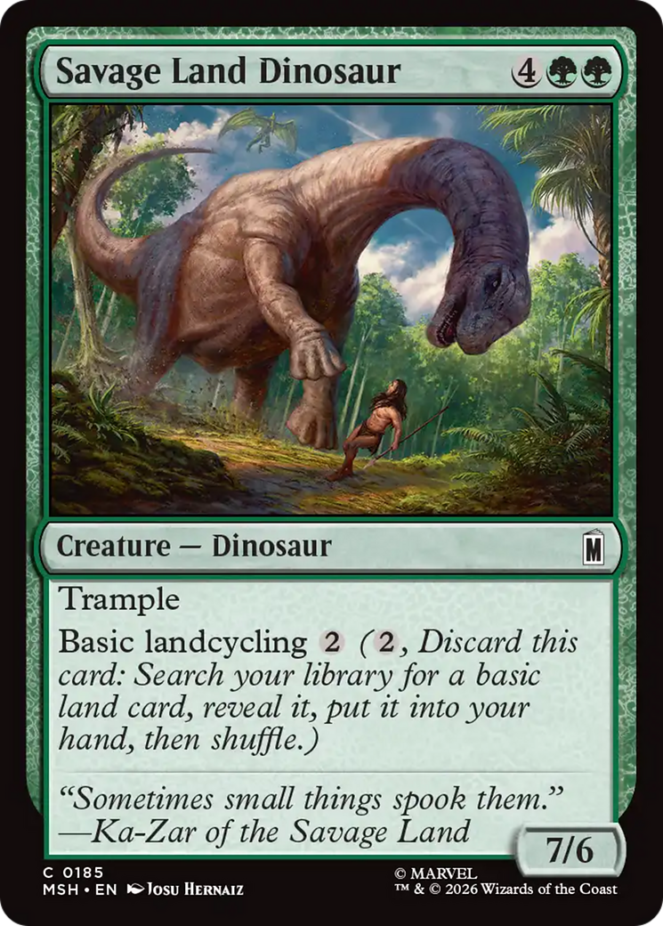 Savage Land Dinosaur [Marvel Super Heroes] | Card Merchant Takapuna