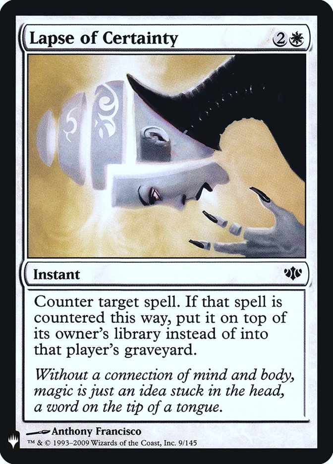 Lapse of Certainty [Mystery Booster] | Card Merchant Takapuna