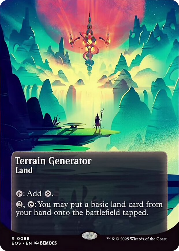 Terrain Generator (0088) (Borderless) [Edge of Eternities: Stellar Sights] | Card Merchant Takapuna