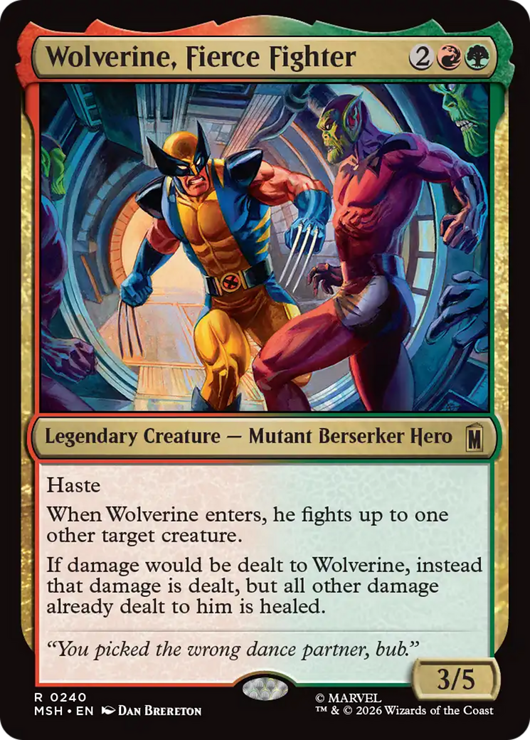 Wolverine, Fierce Fighter [Marvel Super Heroes] | Card Merchant Takapuna