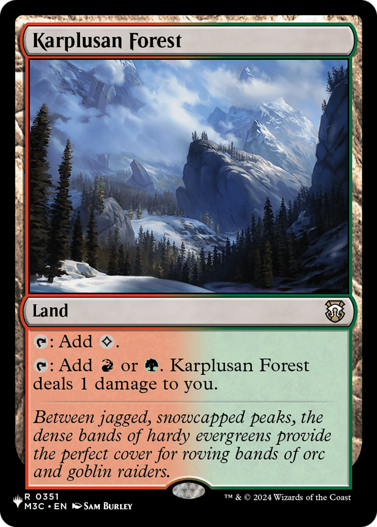 Karplusan Forest (M3C) [The List] | Card Merchant Takapuna