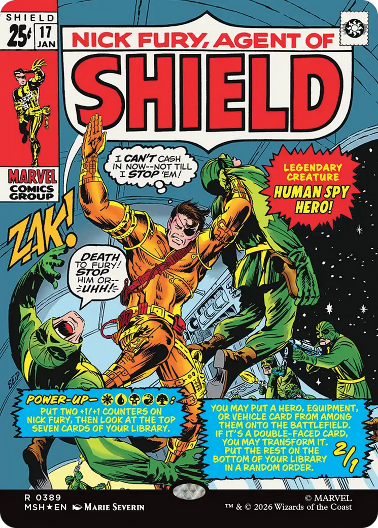 Nick Fury, Agent of SHIELD (Borderless) (0389) [Marvel Super Heroes] | Card Merchant Takapuna