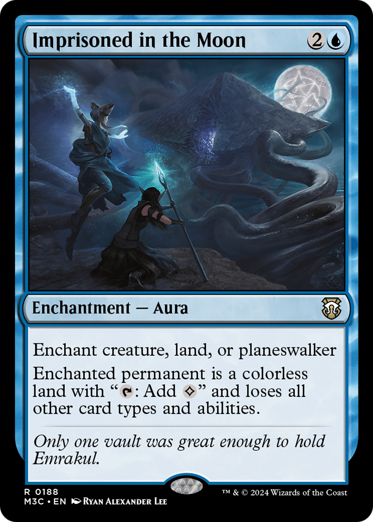 Imprisoned in the Moon (Ripple Foil) [Modern Horizons 3 Commander] | Card Merchant Takapuna