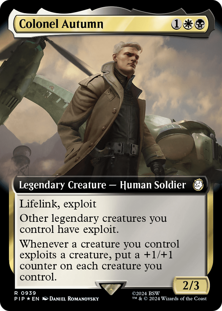 Colonel Autumn (Extended Art) (Surge Foil) [Fallout] | Card Merchant Takapuna