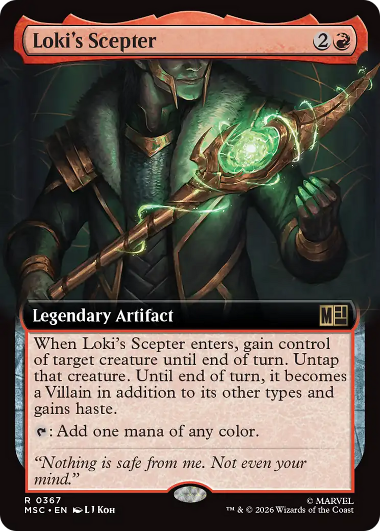 Loki's Scepter (Extended Art) [Marvel Super Heroes Commander] | Card Merchant Takapuna