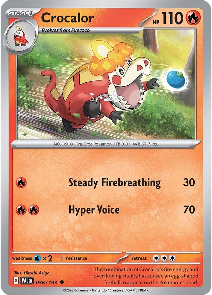Crocalor (036/193) [Scarlet & Violet: Paldea Evolved] | Card Merchant Takapuna