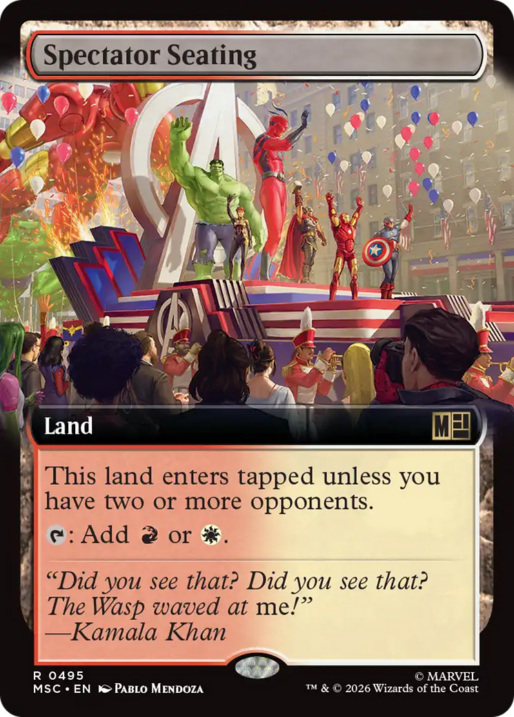 Spectator Seating (Extended Art) [Marvel Super Heroes Commander] | Card Merchant Takapuna