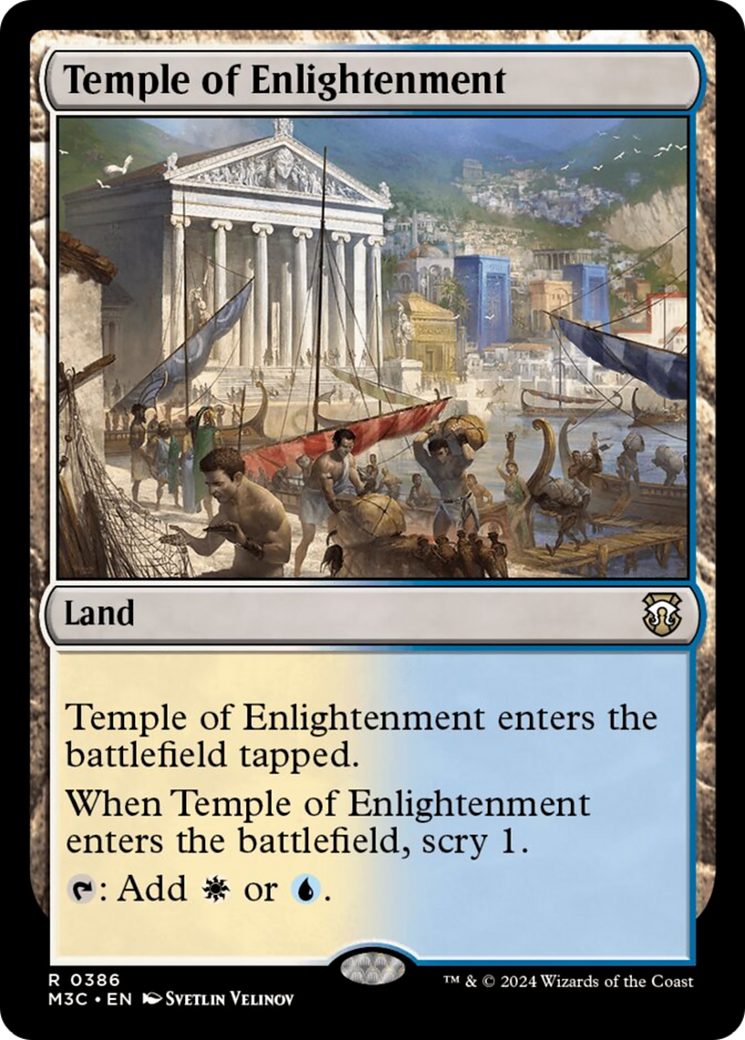 Temple of Enlightenment (Ripple Foil) [Modern Horizons 3 Commander] | Card Merchant Takapuna