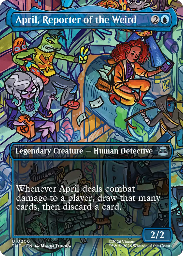 April, Reporter of the Weird (Borderless) [Teenage Mutant Ninja Turtles] | Card Merchant Takapuna