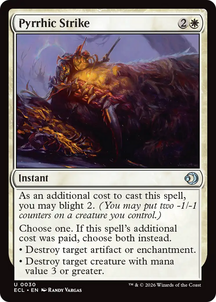 Pyrrhic Strike [Lorwyn Eclipsed] | Card Merchant Takapuna