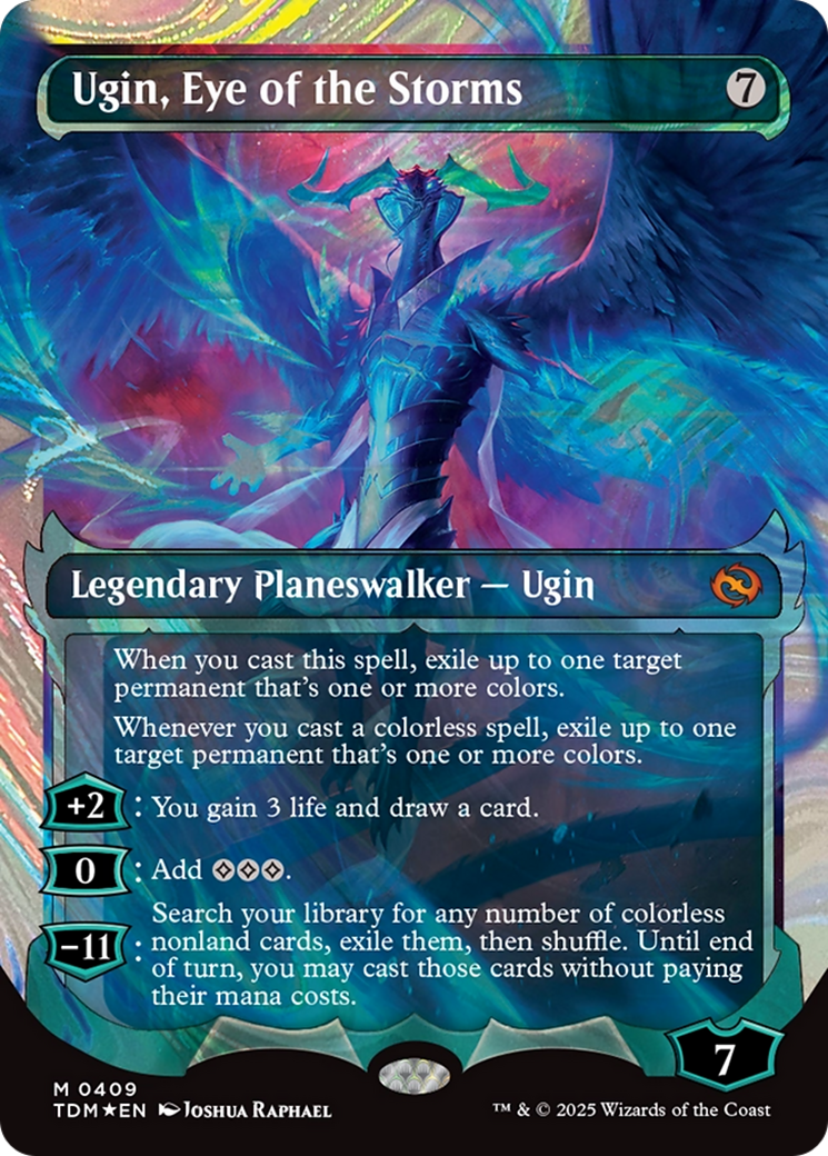 Ugin, Eye of the Storms (Showcase) (Halo Foil) [Tarkir: Dragonstorm] | Card Merchant Takapuna