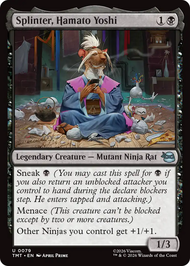 Splinter, Hamato Yoshi [Teenage Mutant Ninja Turtles] | Card Merchant Takapuna