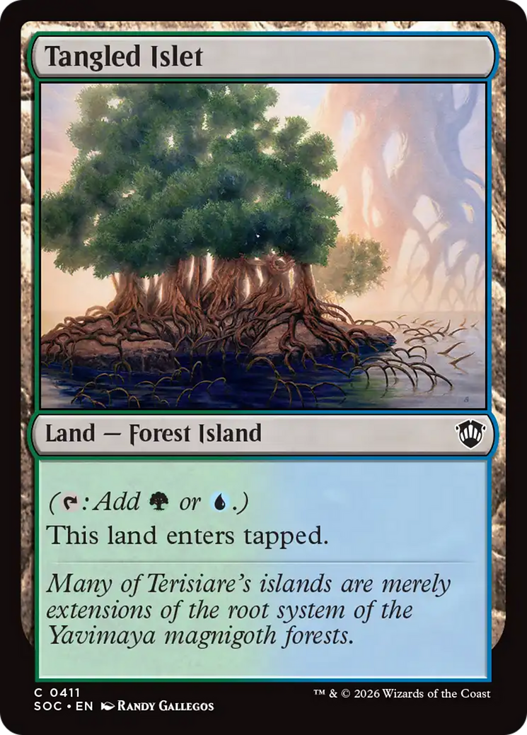 Tangled Islet [Secrets of Strixhaven Commander] | Card Merchant Takapuna