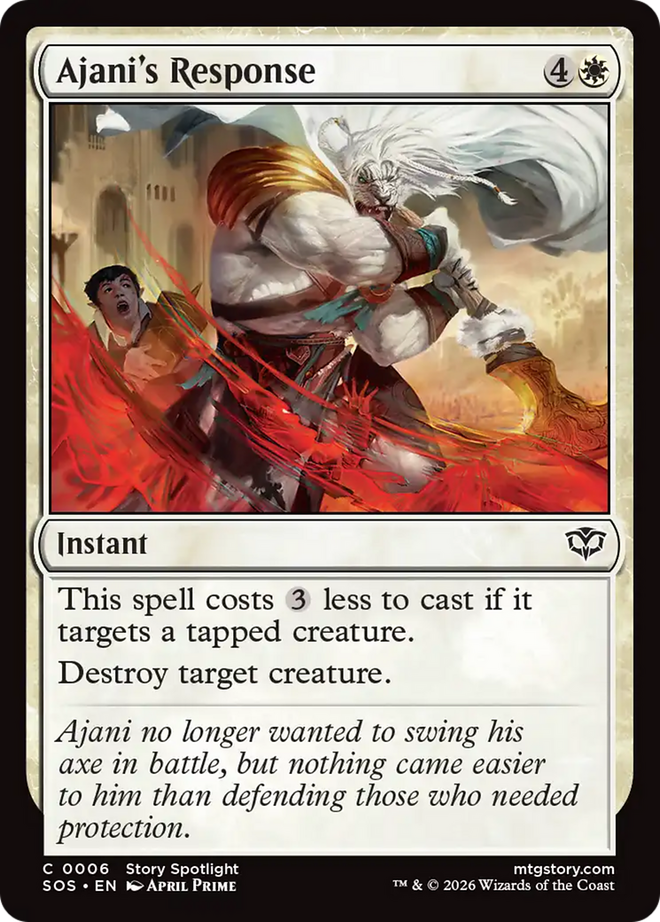 Ajani's Response [Secrets of Strixhaven] | Card Merchant Takapuna