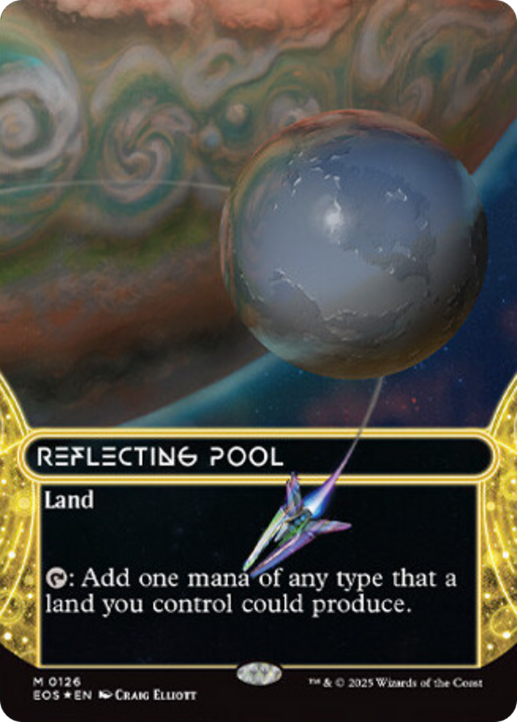 Reflecting Pool (0126) (Borderless) (Galaxy Foil) [Edge of Eternities: Stellar Sights] | Card Merchant Takapuna