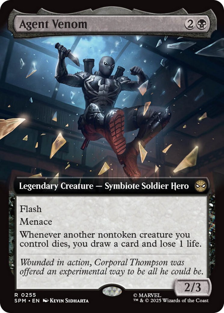Agent Venom (Extended Art) [Marvel's Spider-Man] | Card Merchant Takapuna