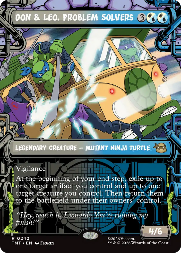 Don & Leo, Problem Solvers (Showcase) [Teenage Mutant Ninja Turtles] | Card Merchant Takapuna