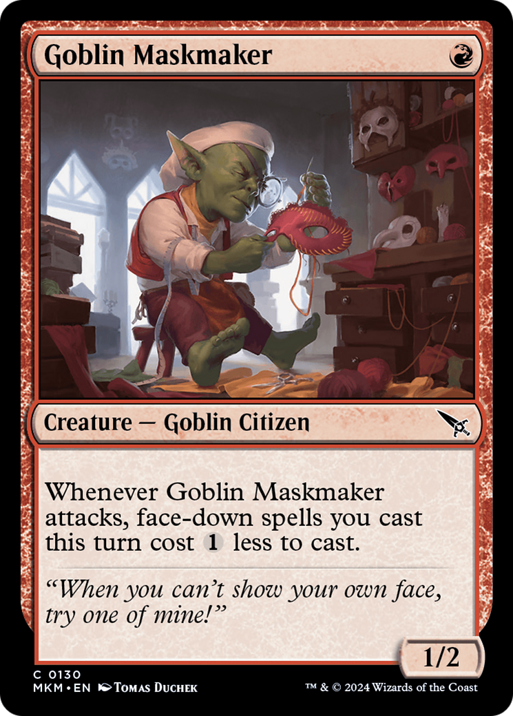 Goblin Maskmaker [Murders at Karlov Manor] | Card Merchant Takapuna