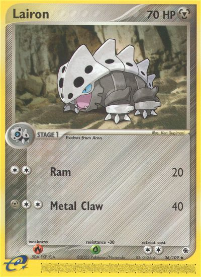Lairon (36/109) [EX: Ruby & Sapphire] | Card Merchant Takapuna