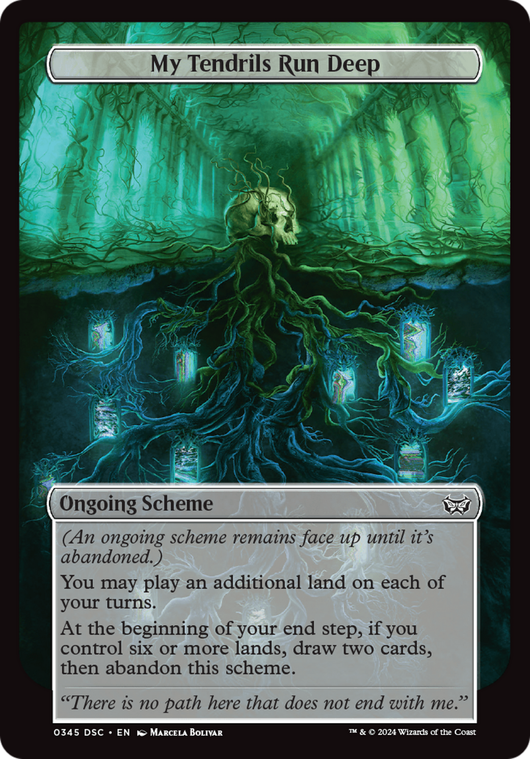 My Tendrils Run Deep (Full Art) [Duskmourn: Archenemy] | Card Merchant Takapuna