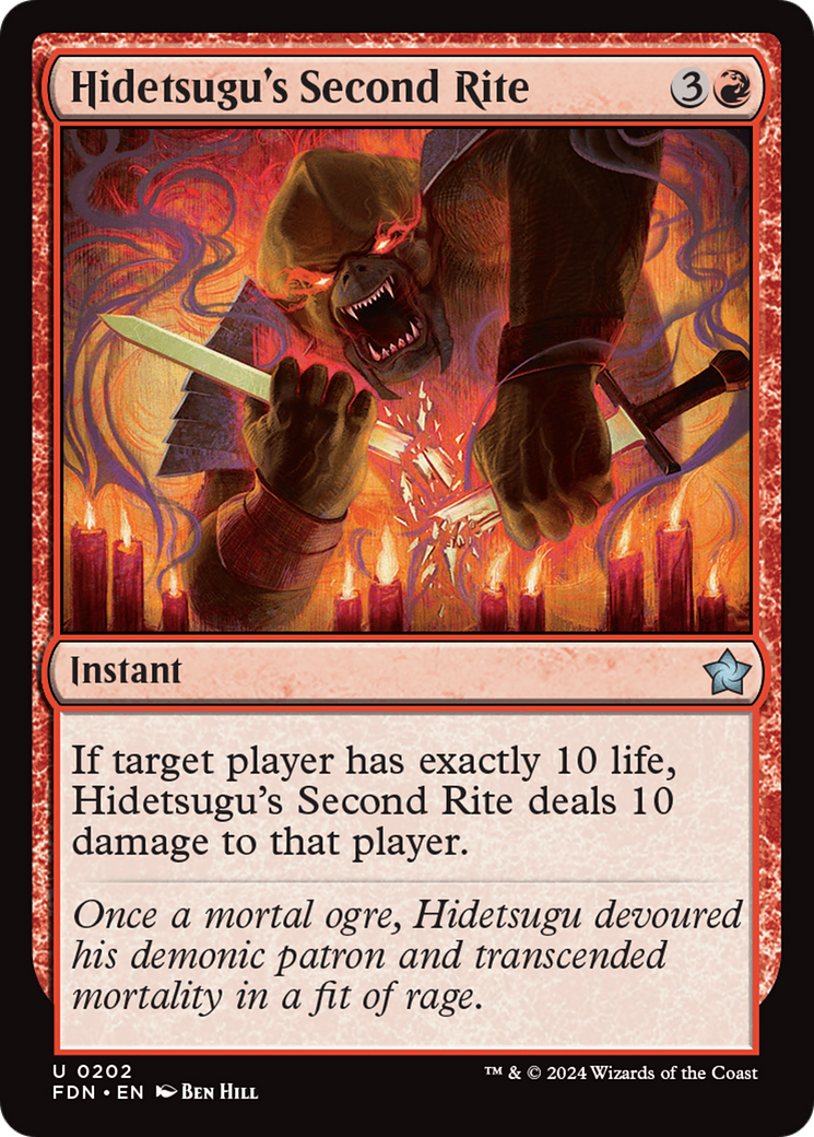 Hidetsugu's Second Rite [Foundations] | Card Merchant Takapuna