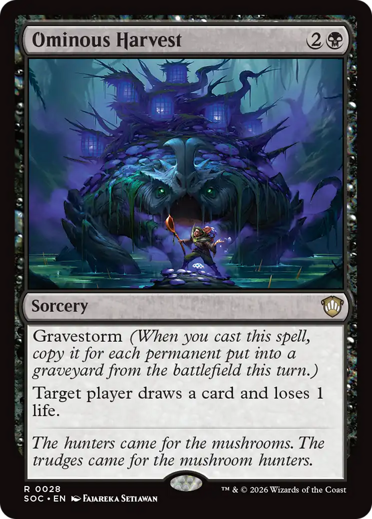 Ominous Harvest [Secrets of Strixhaven Commander] | Card Merchant Takapuna