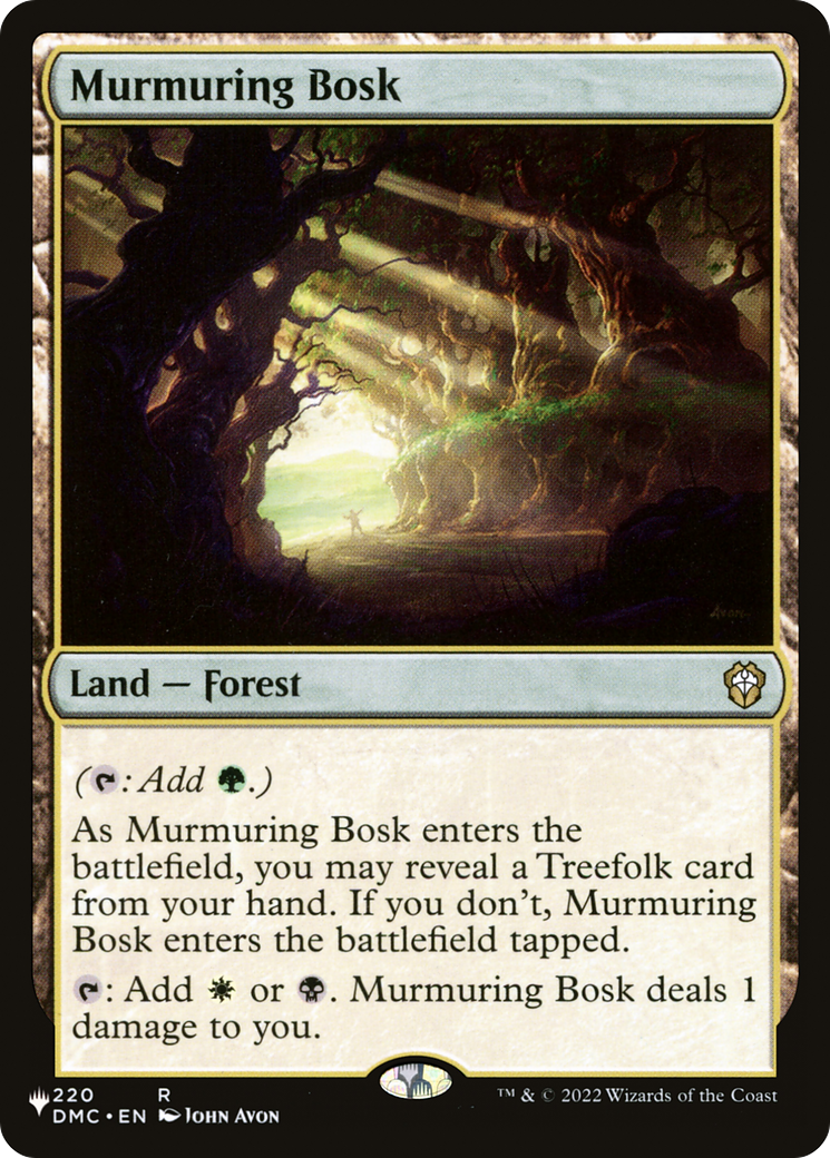 Murmuring Bosk (DMC) [The List] | Card Merchant Takapuna