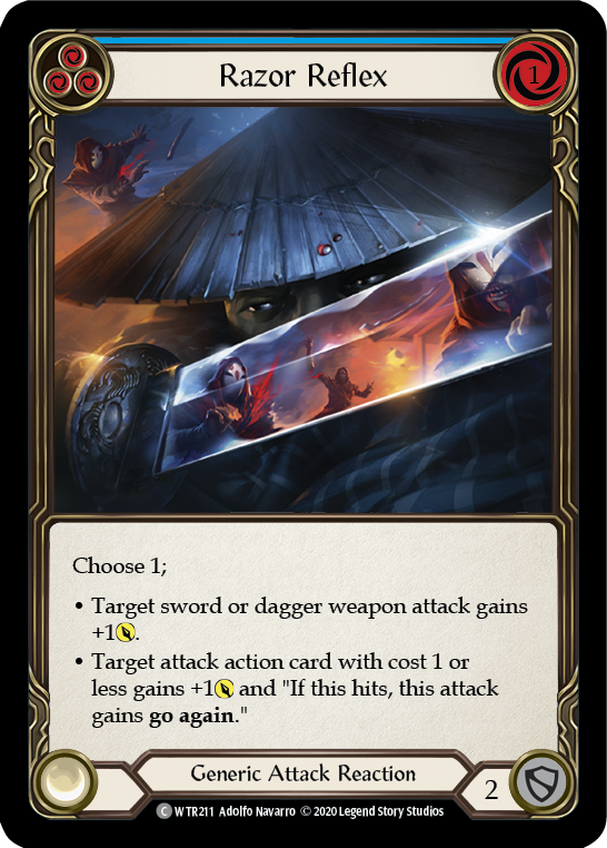 Razor Reflex (Blue) [U-WTR211] (Welcome to Rathe Unlimited)  Unlimited Normal | Card Merchant Takapuna
