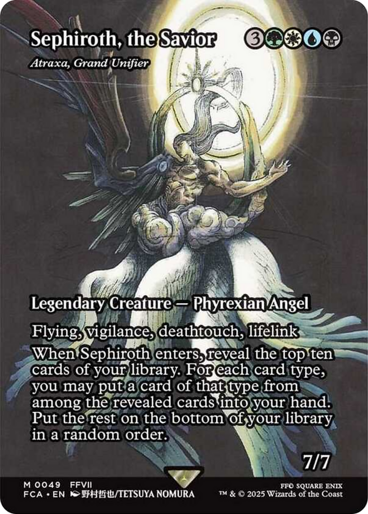 Sephiroth, the Savior - Atraxa, Grand Unifier (Showcase) [FINAL FANTASY : Through the Ages] | Card Merchant Takapuna