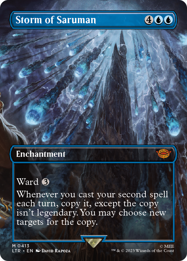 Storm of Saruman (Borderless Alternate Art) [The Lord of the Rings: Tales of Middle-Earth] | Card Merchant Takapuna