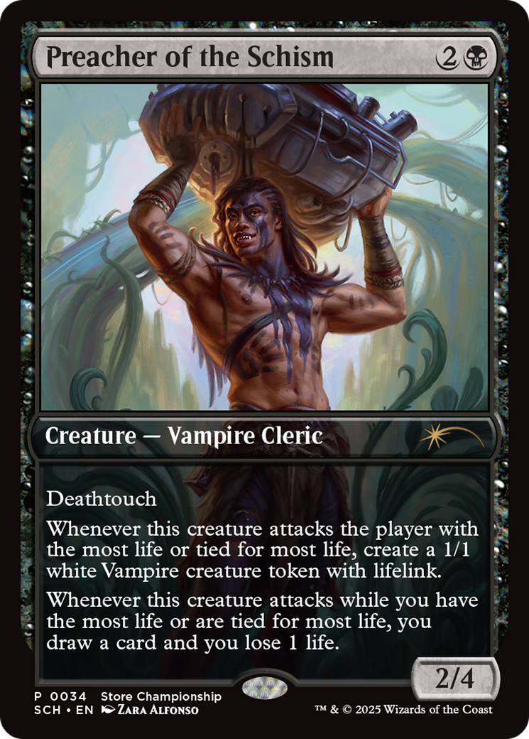 Preacher of the Schism [Store Championships 2025] | Card Merchant Takapuna