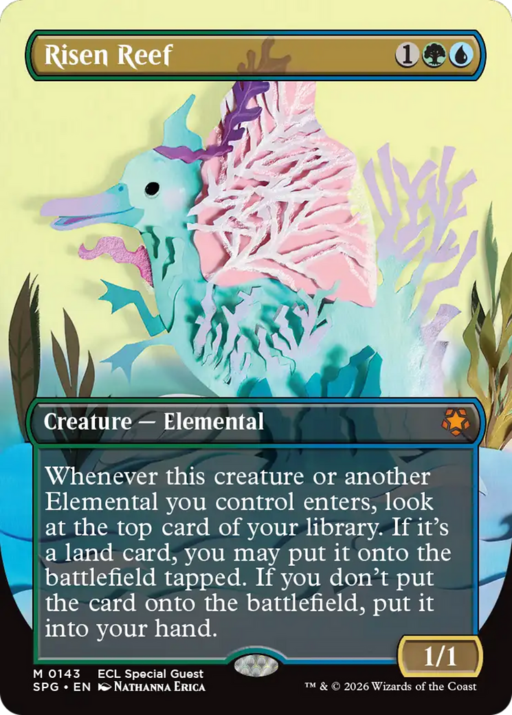 Risen Reef (Borderless) [Lorwyn Eclipsed Special Guests] | Card Merchant Takapuna