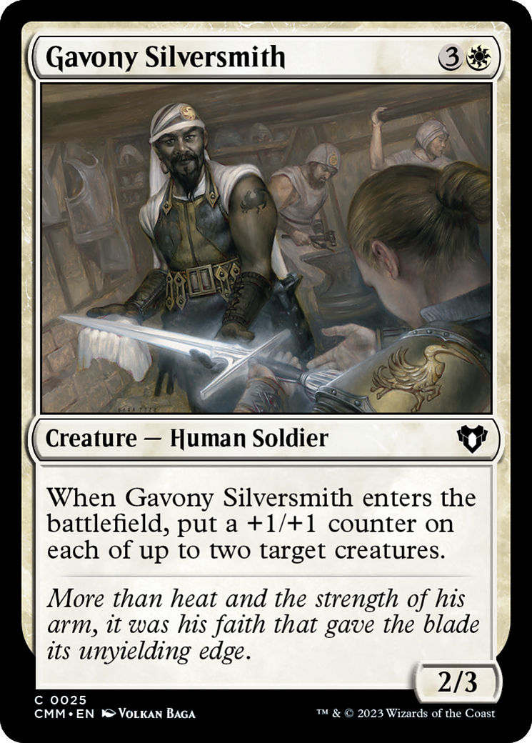 Gavony Silversmith [Commander Masters] | Card Merchant Takapuna