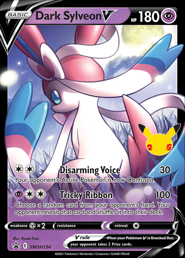 Dark Sylveon V (SWSH134) (Celebrations) [Sword & Shield: Black Star Promos] | Card Merchant Takapuna