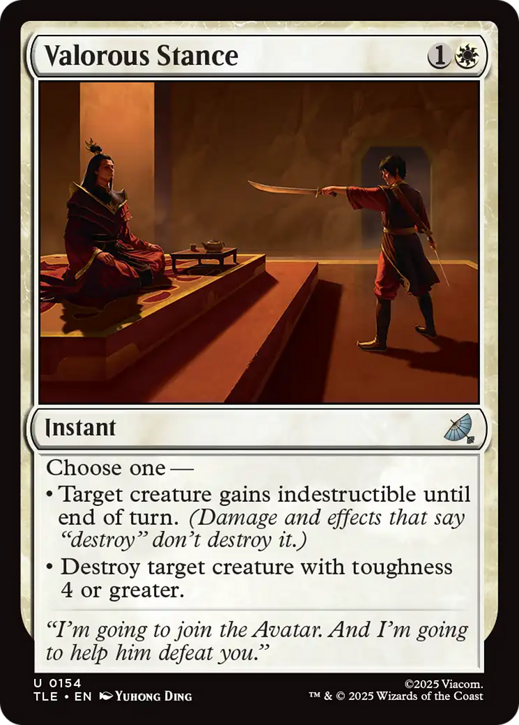 Valorous Stance [Avatar: The Last Airbender: Eternal-Legal] | Card Merchant Takapuna
