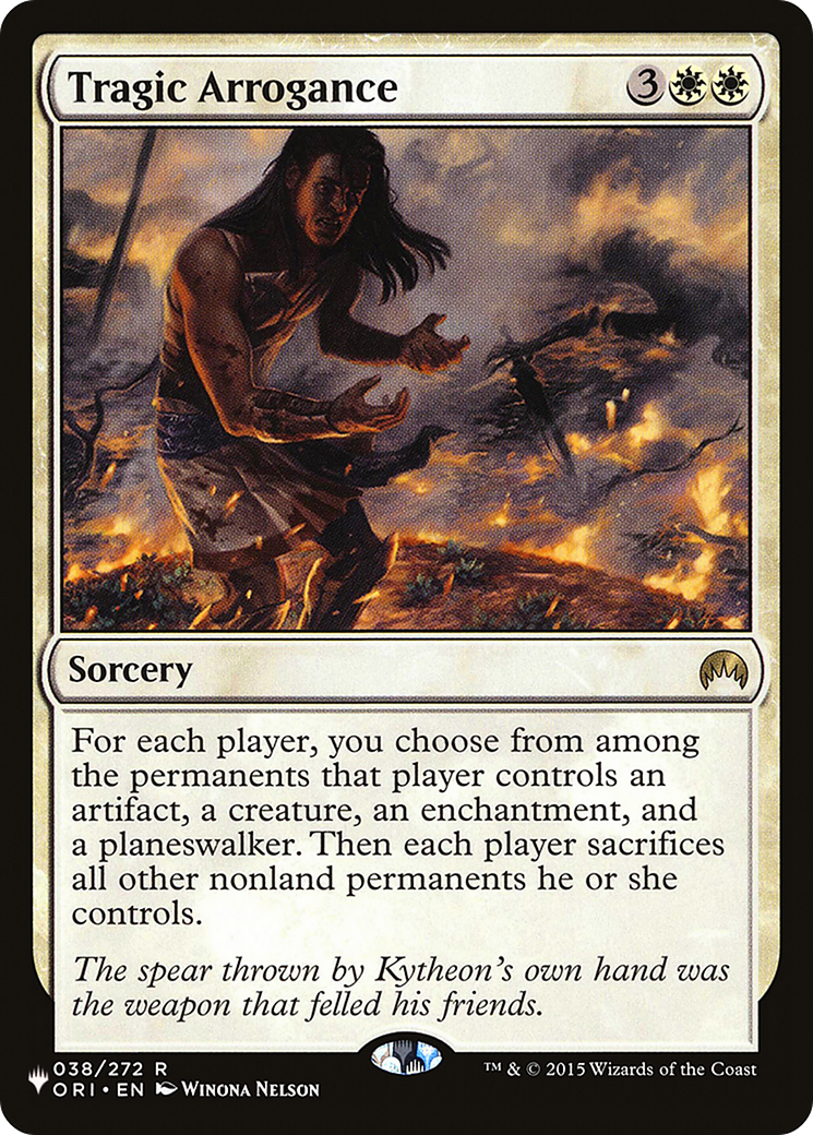Tragic Arrogance [The List] | Card Merchant Takapuna
