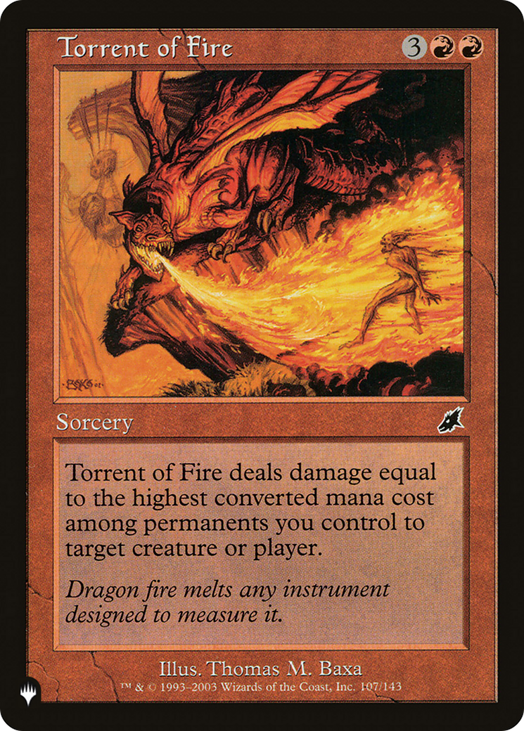 Torrent of Fire [The List] | Card Merchant Takapuna